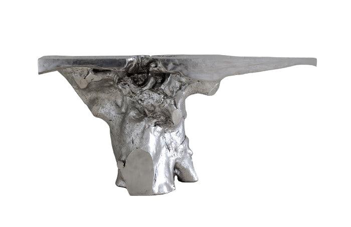 The Stella Crown Console Silver Leaf